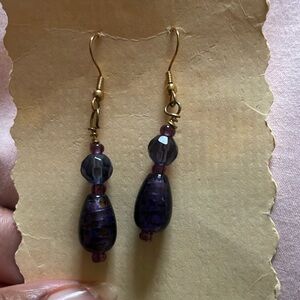 Purple Glasswork Dangle Beauties
